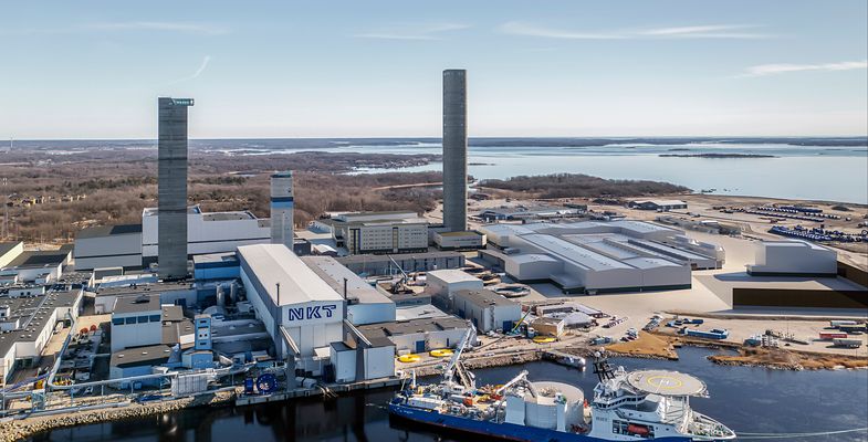 NKT site in Karlskrona with all three towers and NKT Victoria