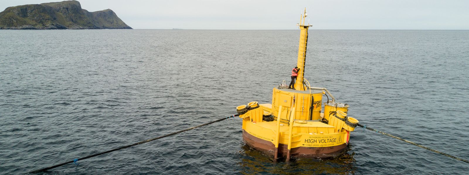 Waves4Power grid connetion buoy